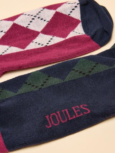 joules Everyday Multi 2 Pack Cotton Blend Socks