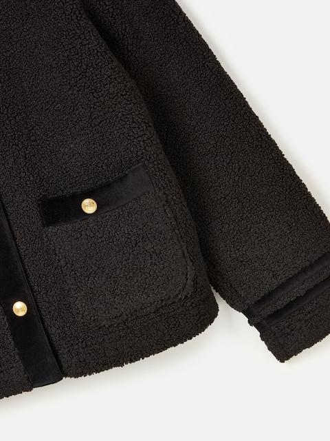 joules Fleur Black Fleece Jacket