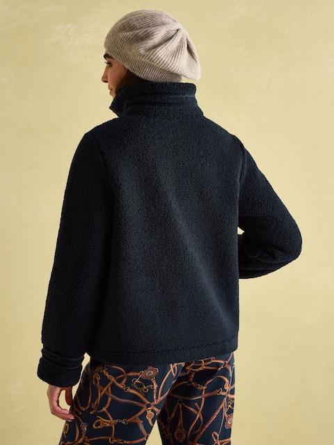 Joules Fleur Navy Blue Fleece Jacket