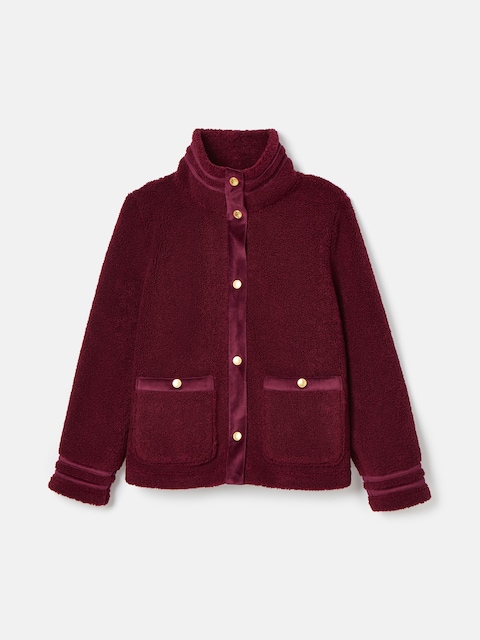 joules Fleur Red Fleece Jacket