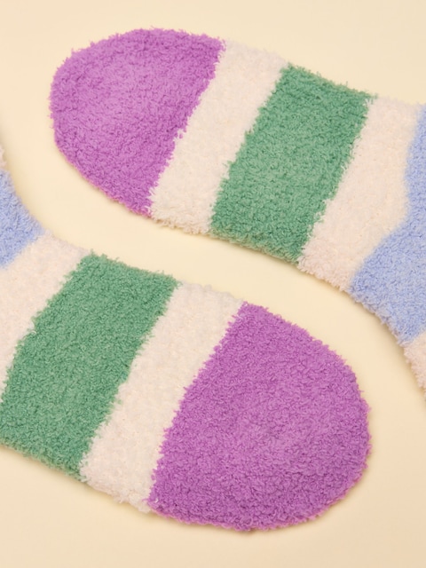 Joules Fluffy Blue Fluffy Socks