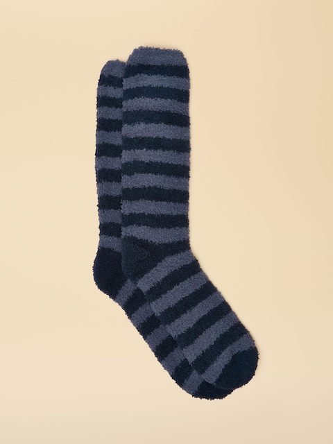 Joules Fluffy Blue Socks
