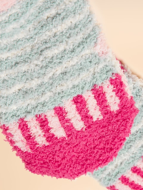 joules Fluffy Grey Fluffy Socks