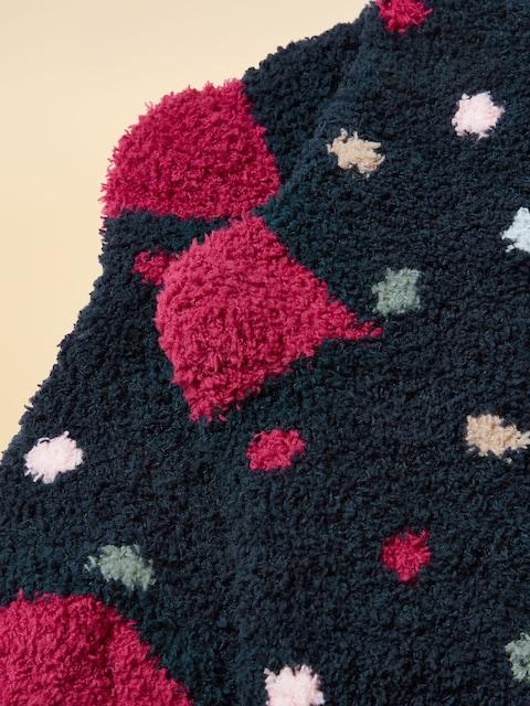 Joules Fluffy Navy Fluffy Socks