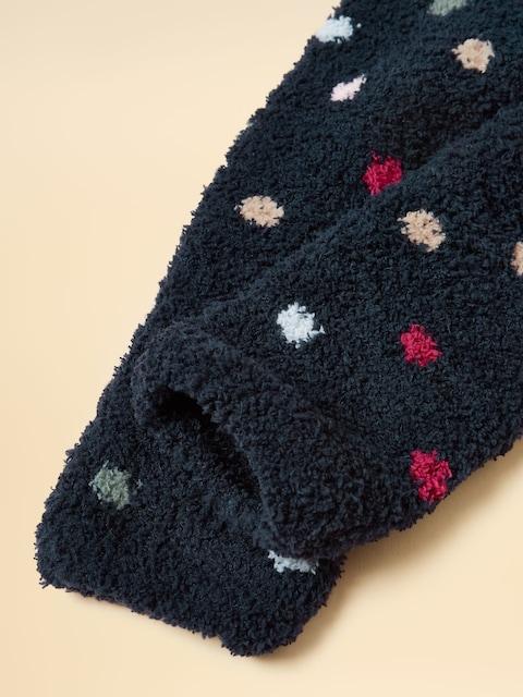joules Fluffy Navy Fluffy Socks