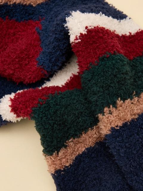 joules Fluffy Navy Socks