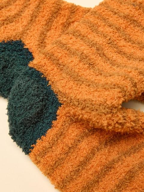 joules Fluffy Orange Socks