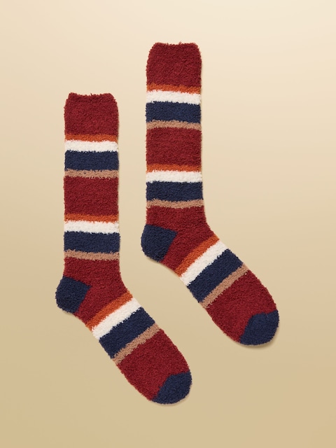 Joules Fluffy Red Socks