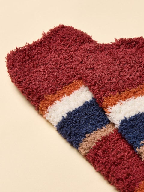 Joules Fluffy Red Socks