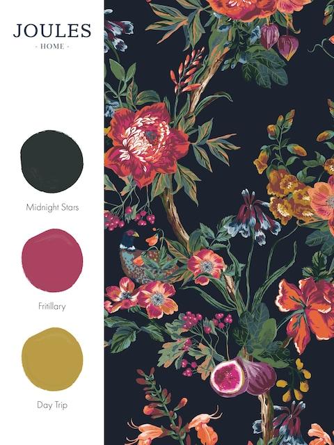 joules French Navy Chinoiserie 10M Wallpaper