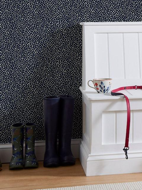 Joules French Navy Guinea Spot 10M Wallpaper