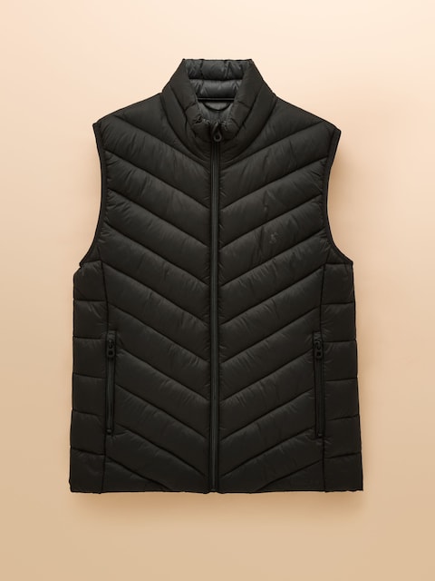 joules Garrett Black Showerproof Padded Gilet
