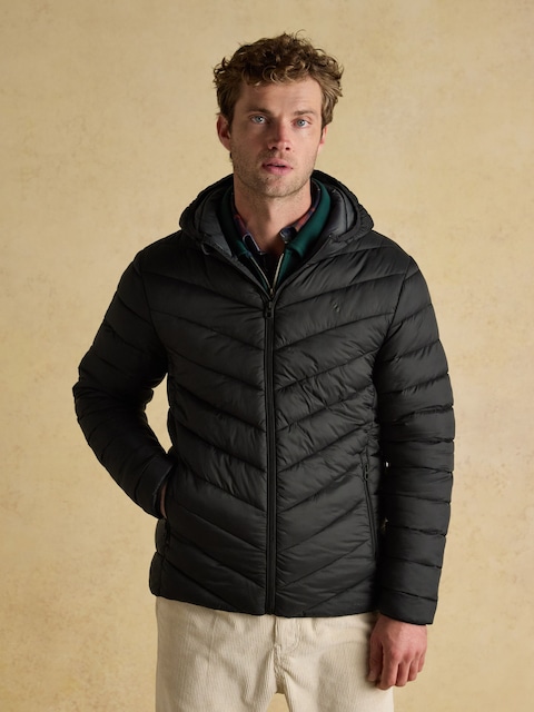 Joules Garrett Black Showerproof Padded Jacket