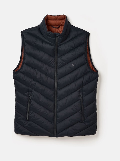 joules Garrett Navy Showerproof Padded Gilet