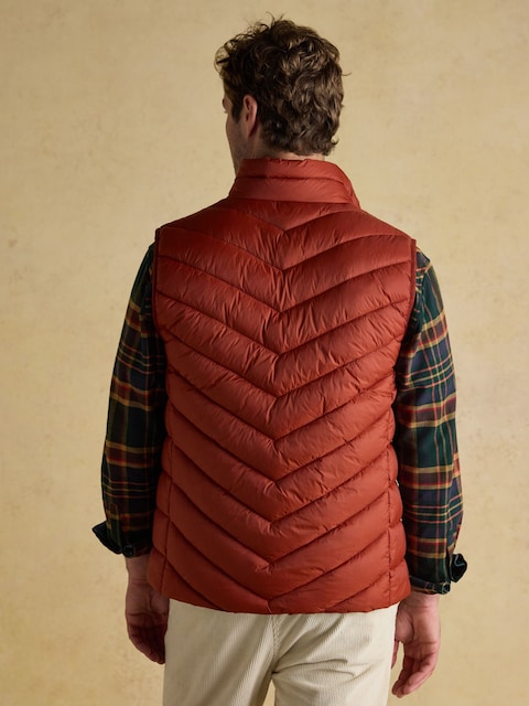 Joules Garrett Orange Showerproof Padded Gilet