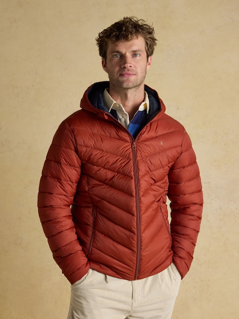 Joules Garrett Orange Showerproof Padded Jacket