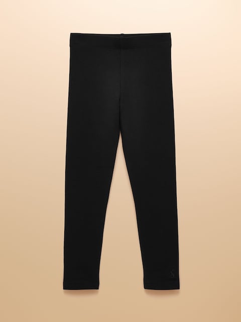 Joules Girls' Deedee Black Jersey Leggings