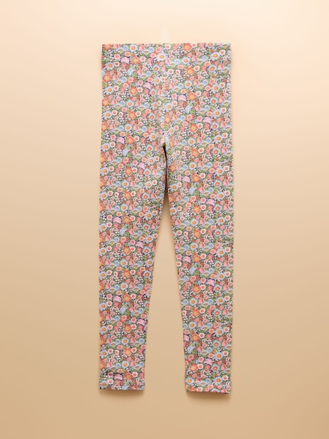 Joules Girls' Deedee Pink Ditsy Jersey Leggings