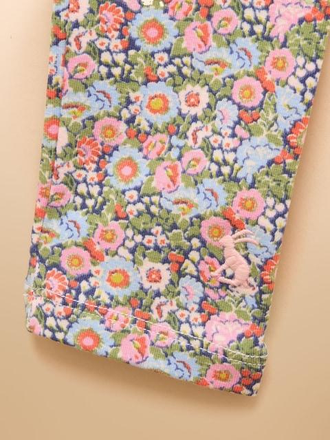 joules Girls' Deedee Pink Ditsy Jersey Leggings