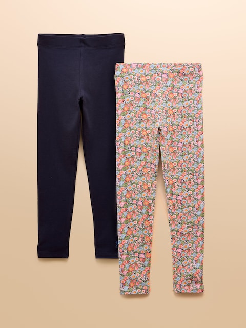 Joules Girls' Deedee Pink Two Pack Leggings