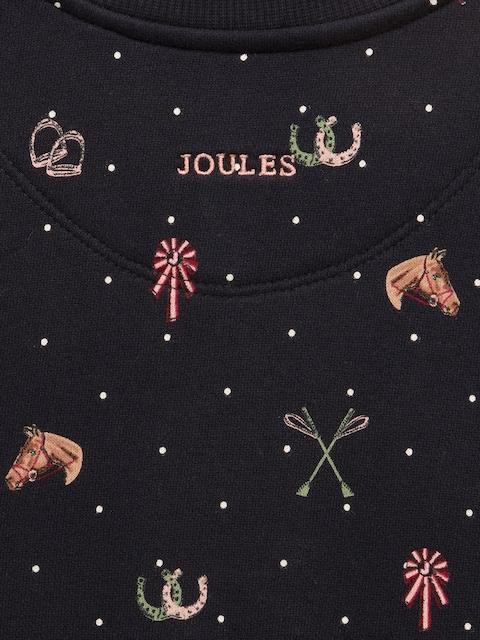 joules Girls' Emma Navy Long Sleeve Sweat Dress