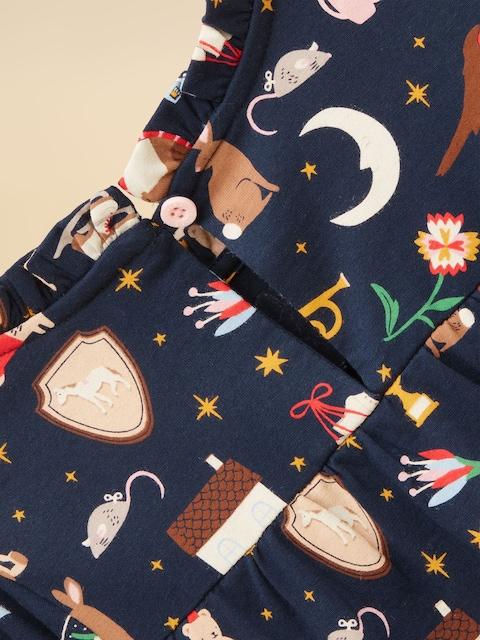 joules Girls' Flutter Navy Blue Long Sleeve Top