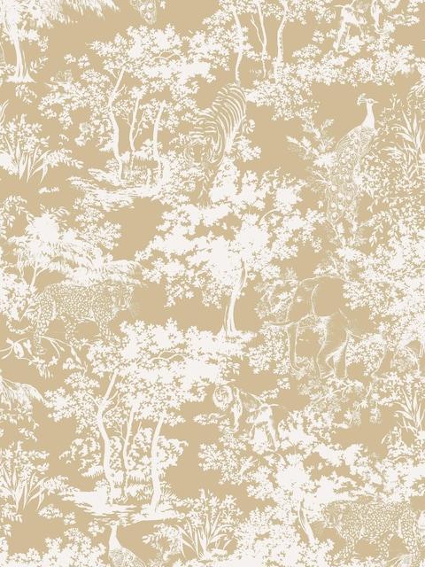 Joules Gold Animal Print 10M Wallpaper