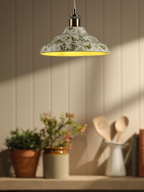 Joules Green Audley Ceramic Printed Light Shade