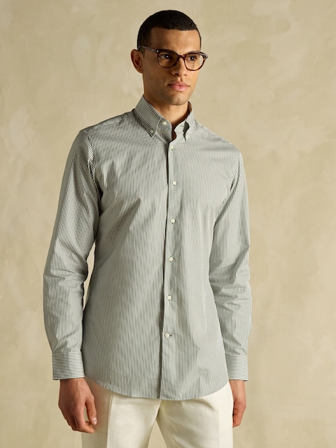 Joules Green Bengal Long Sleeve 100% Cotton Shirt