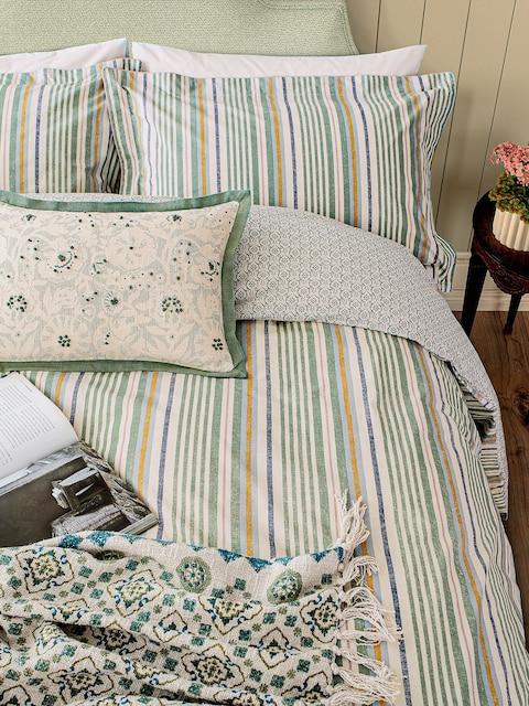 Joules Green Country Tiles Bed Set