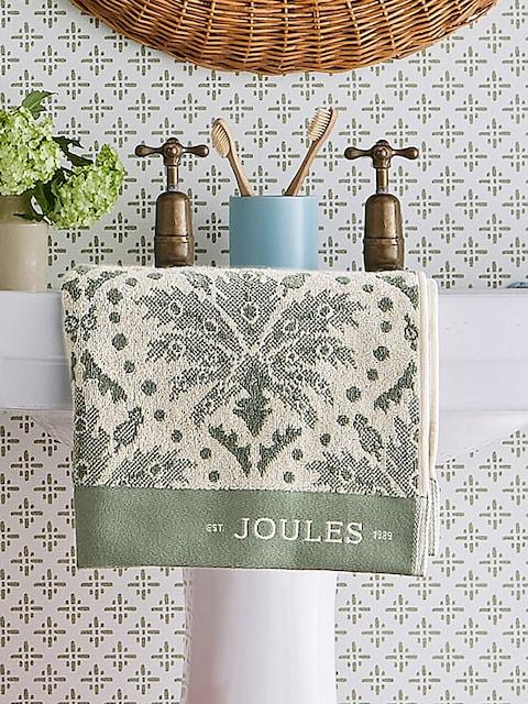 Joules Green Palm Geo Towel
