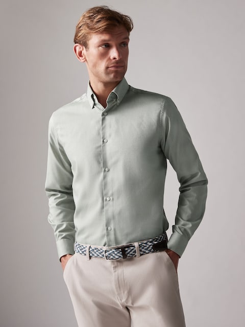 Joules Green Slim Fit Oxford Shirt