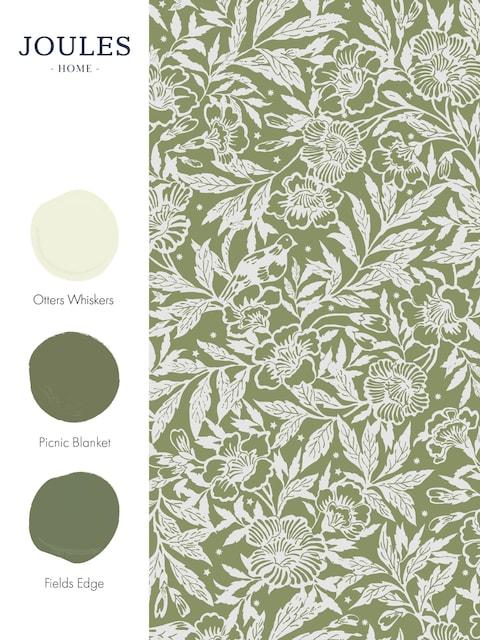 joules Green Twilight Ditsy 10M Wallpaper