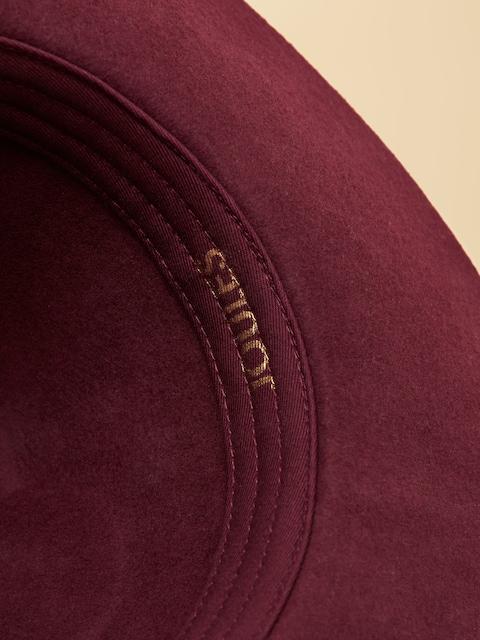 joules Grove Berry Red Wool Fedora