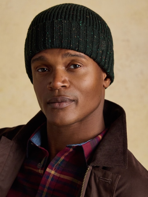 Joules Hammond Green Beanie Hat