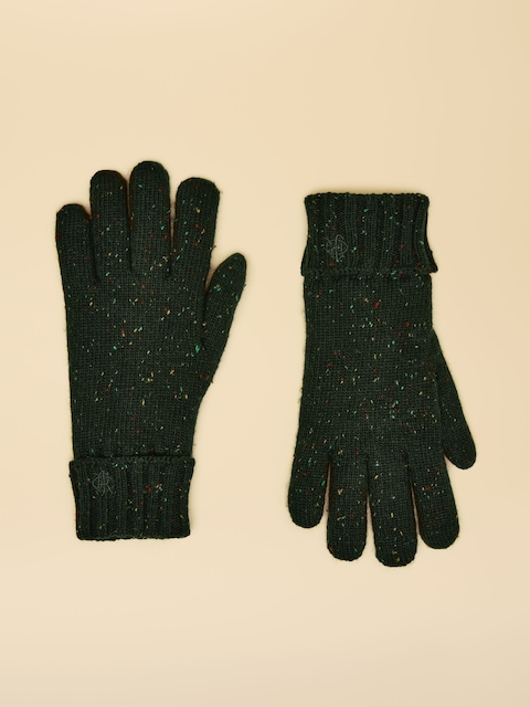 Joules Hammond Green Lined Gloves