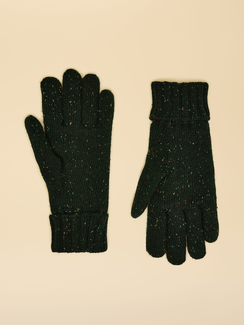 Joules Hammond Green Lined Gloves