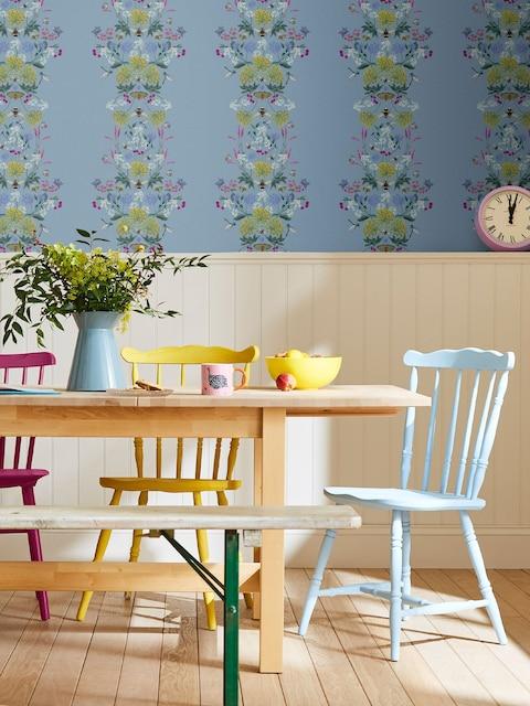 Joules Haze Blue Perfect Pollinators 10M Wallpaper