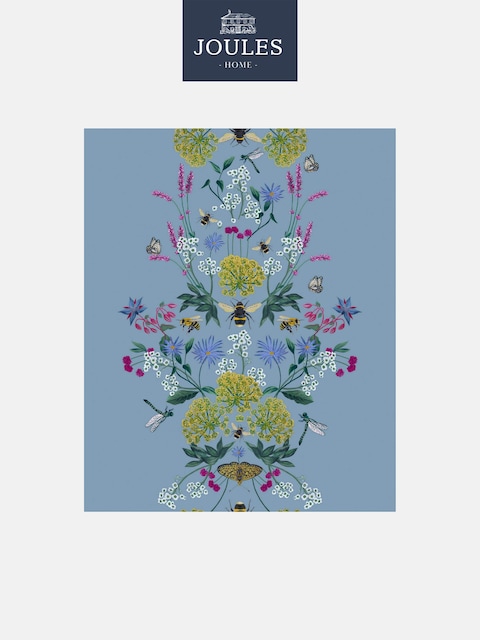 Joules Haze Blue Perfect Pollinators 10M Wallpaper