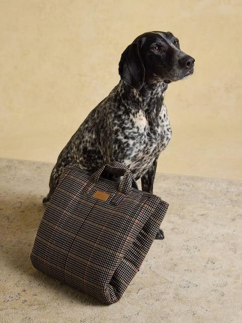 Joules Henson Check Brown Pet Travel Mat