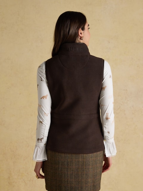 Joules Heritage Brown Regular Fleece Gilet
