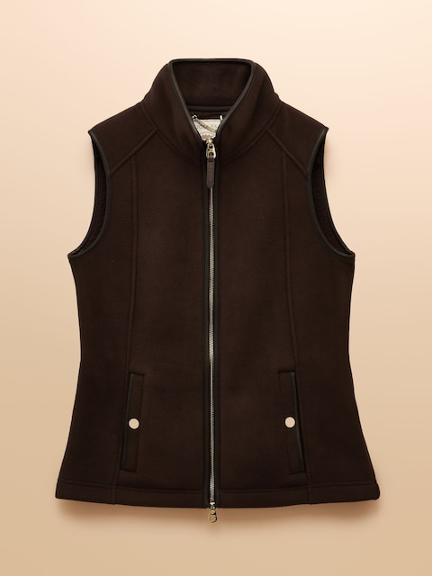 joules Heritage Brown Regular Fleece Gilet
