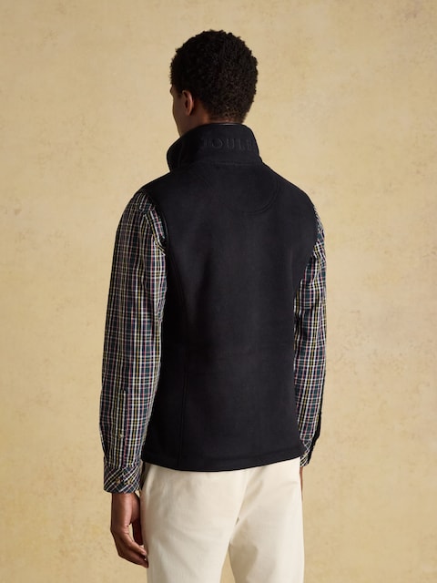 Joules Heritage Fleece Black Gilet