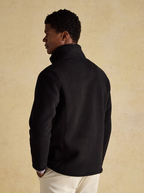 Joules Heritage Fleece Black Quarter Zip