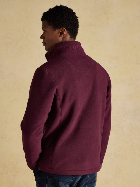Joules Heritage Fleece Burgundy Quarter Zip