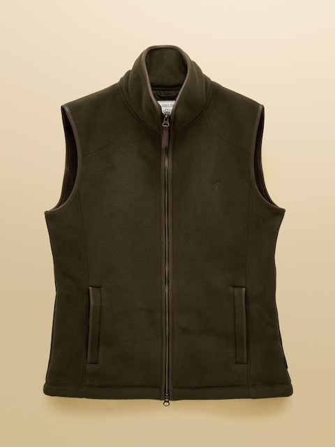 joules Heritage Fleece Green Gilet
