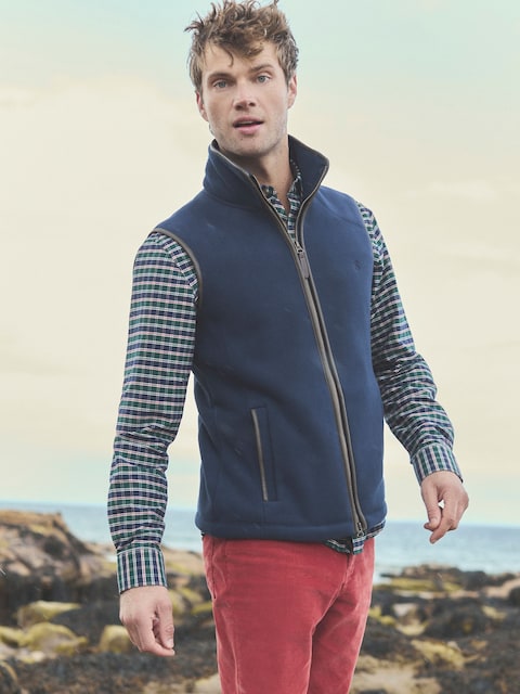 Joules Heritage Fleece Navy Gilet