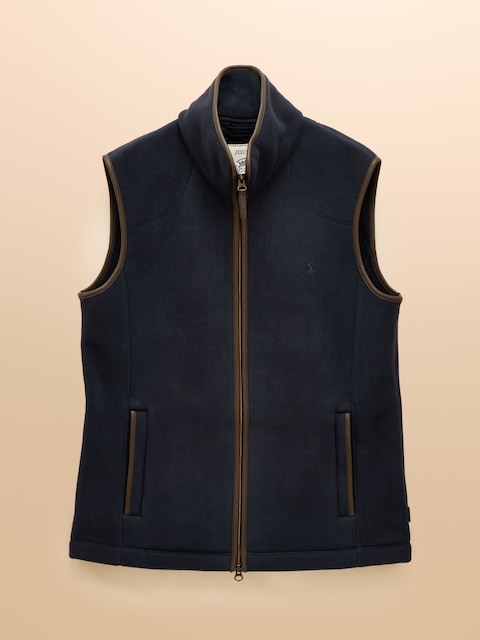 joules Heritage Fleece Navy Gilet