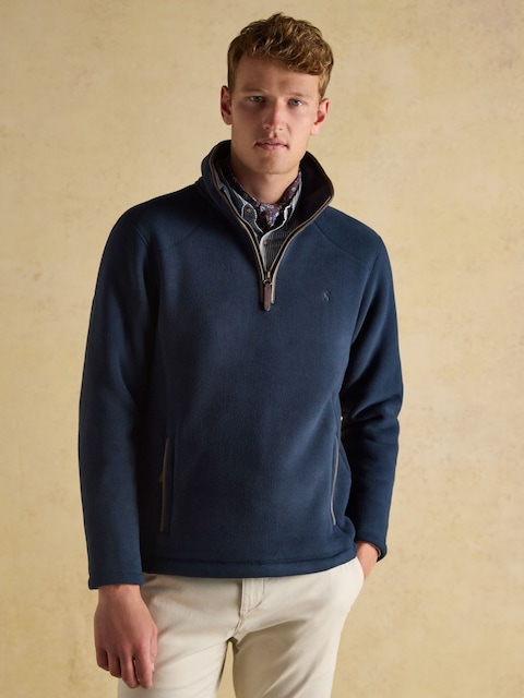 Joules Heritage Fleece Navy Quarter Zip