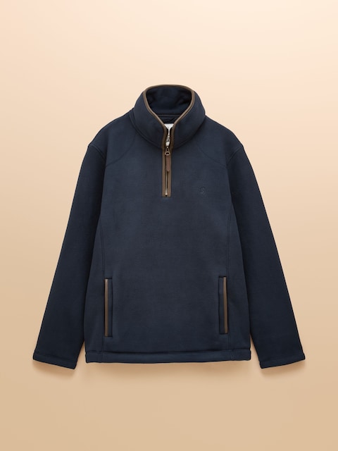joules Heritage Fleece Navy Quarter Zip